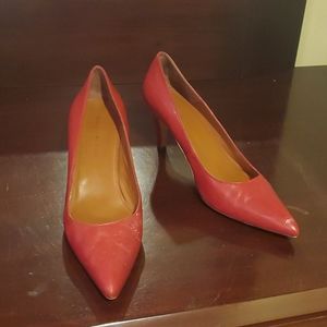 Red Leather Pump